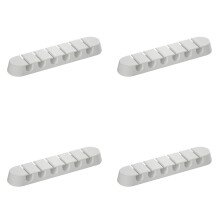 4 Pack Cable Management Organizers Quick Access-White 6 holes