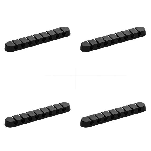 Cable Organizers Plastic Construction Modern-Black 8 holes