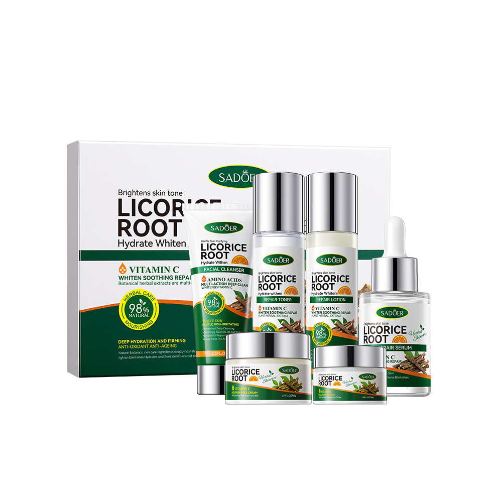 Skin care set SADOER whitening, hydrating, rejuvenating and nourishing six-piece set