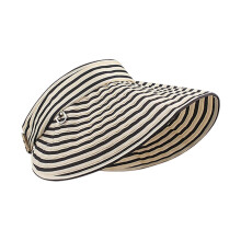 (Beige stripes) Regulable Outdoor Running Hat With 360 Degrees Sun Protecting Light weight Comfortable Hat for Active Lifestyle  Black and white stri