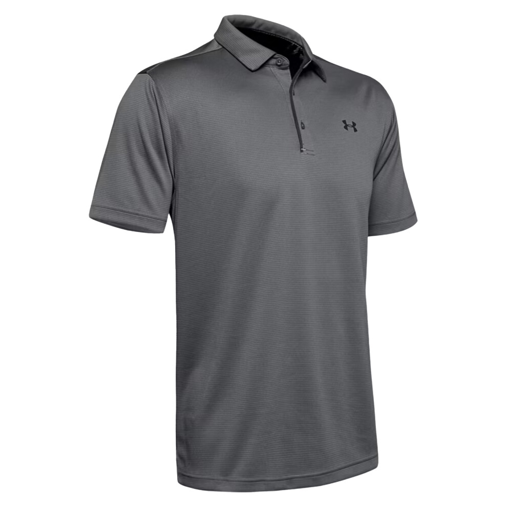 Under Armour (Xxl, Graphite/Black) Mens Tech Polo Shirt Black