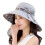 (Light grey) Women's Wide Brim Foldable Sun Hat for Anti-UV Protection 1