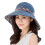 (Blue) Women's Wide Brim Foldable Sun Hat for Anti-UV Protection 1