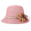 Outdoor Use Pink Sun Blocking Hat 1Pcs Folding Fashionable Hat 1
