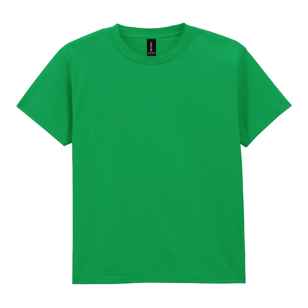 Gildan (5-6 Years, Irish ) Childrens/Kids Plain Lightweight T-Shirt Green