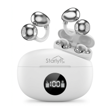 Starlyf Clip-On Earbuds, Open Ear Wireless Bluetooth Earphones with Sound Amplification