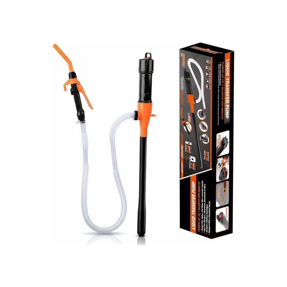 Pompe De Transfert ÃLectrique Sur Batterie, Pompe Ã Carburant, Pomp Siphon Portable Pour Liquides, Pompes Ã Gasoil Avec Tuyau, 3,5 4563625364958