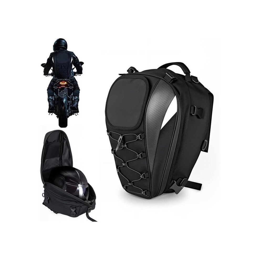 Waterproof Motorcycle Saddle Bag, Helmet Bag, Double Pannier With Reflective Strips And Cover 3042090303149