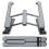 Foldable Adjustable Laptop Stand with Cooling Support for 11-17 Inch Laptops, Black 1