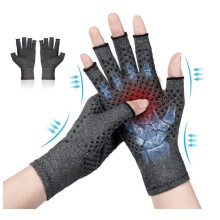 Thermal Compression Gloves for Rheumatoid Arthritis and Osteoarthritis Pain Relief, Unisex Large 20-24 cm