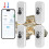 Conjunto de 4 Termômetros e Higrômetros Inteligentes com Wi-Fi, Compatíveis com Tuya Smart Life, Funcionam com Alexa e Google Home para Casa 1