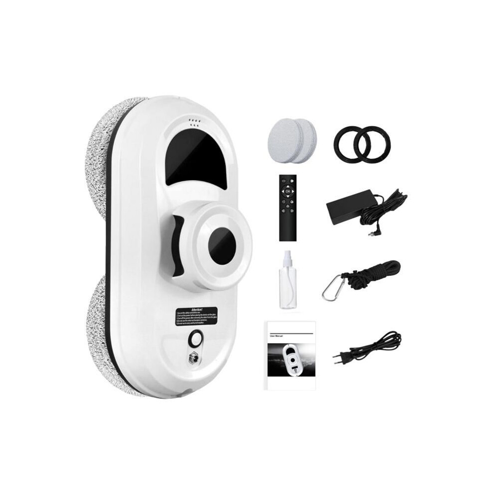 Automatic Window Cleaning Robot, 5600Pa Suction, Safety System, Remote Control, 10 Cleaning Cloths