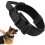 Coleira ajustável para cães, em nylon resistente com alça acolchoada, para cães de porte médio e grande, preta. 1