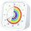 Visual Timer 60 Minutes White Rainbow Dial Quiet Countdown Clock for Kitchen Study and Classroom Use 1