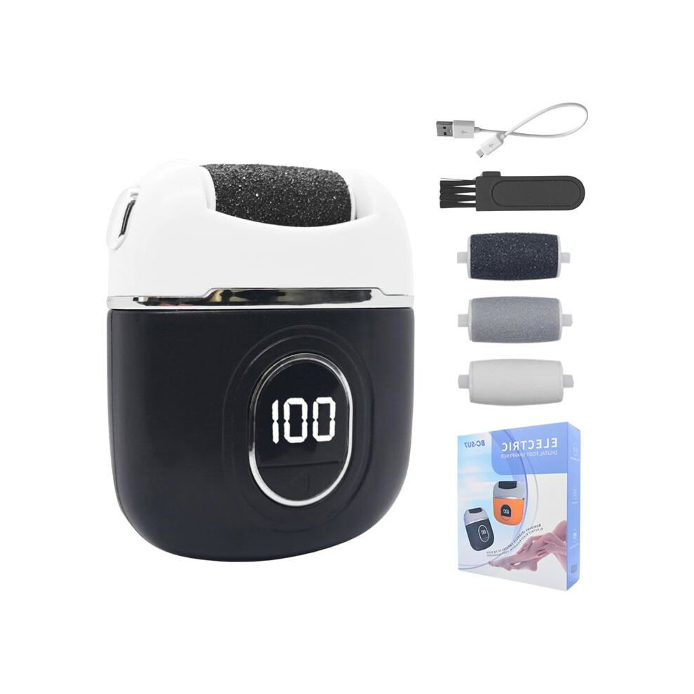 Electric Foot File Callus Remover for Dead Skin Exfoliation, Rechargeable, Compact and Easy to Use