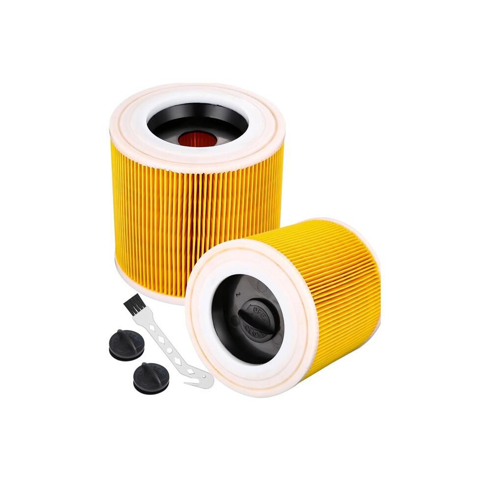 2-Pack Cartridge Filter for Wet and Dry Vacuum Cleaner, Compatible with WD2 WD3 WD1 MV3 MV2, Extension Accessory for Suc