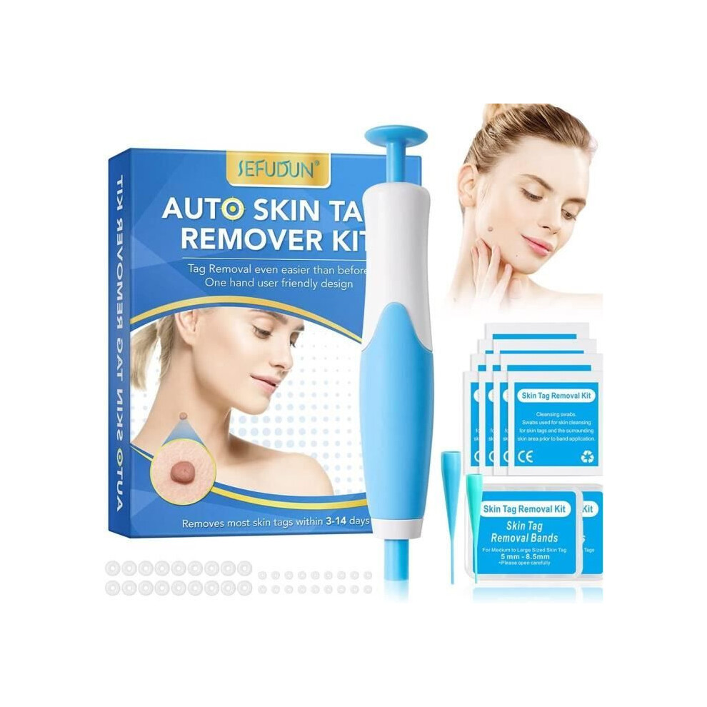 2 in 1 Skin Tag Removal Kit, Removal Pen for Face, Neck, Fingers and Body, Safe Home Use