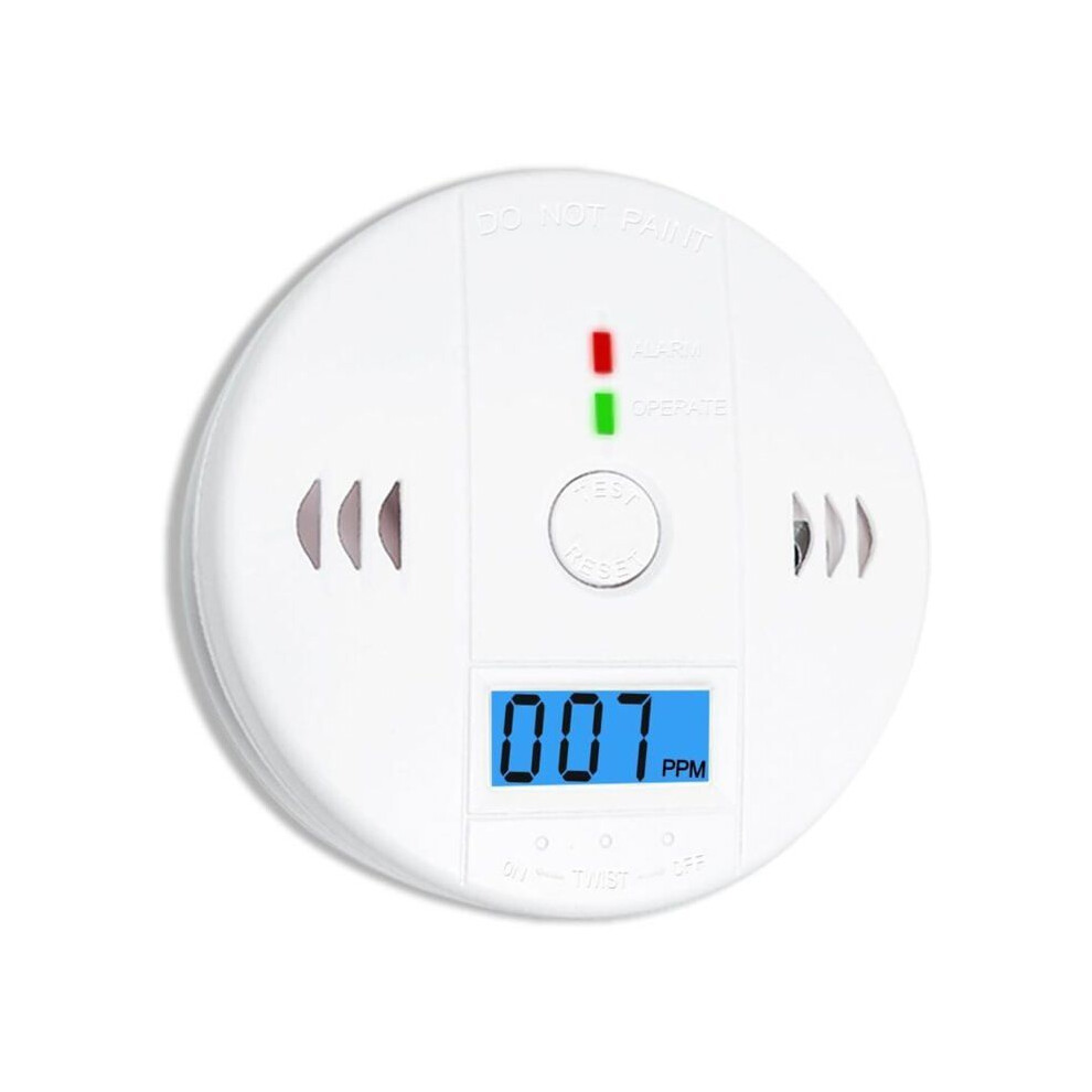 1Pc Carbon Monoxide Detector With Led Display, Smoke And Carbon Monoxide Alarm For Home Safety 3209018374135