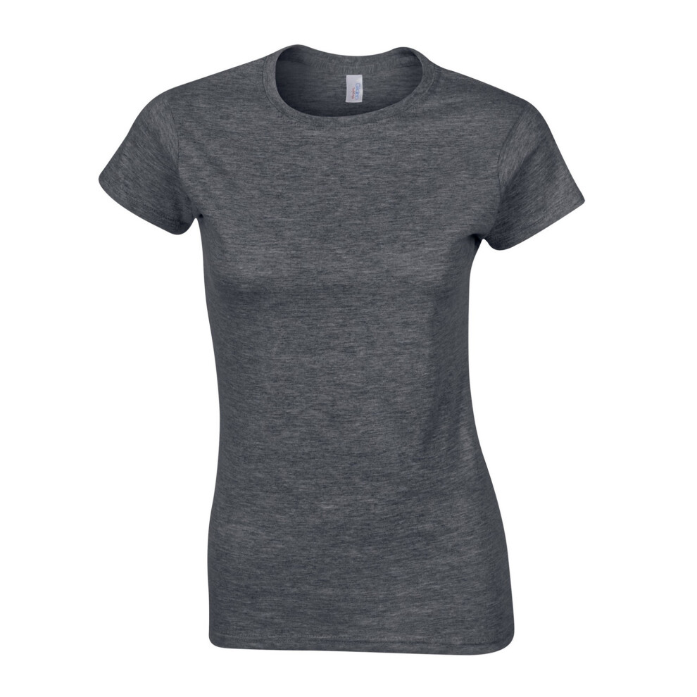 Gildan (L, Dark Heather) Womens/Ladies Softstyle Ringspun Cotton T-Shirt Multicoloured