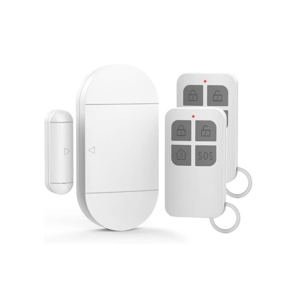 Wireless Door And Window Security Alarm, 130 Db, 3 Sound Modes, Battery Powered, Compact Home Safety Alarm 5999835357715