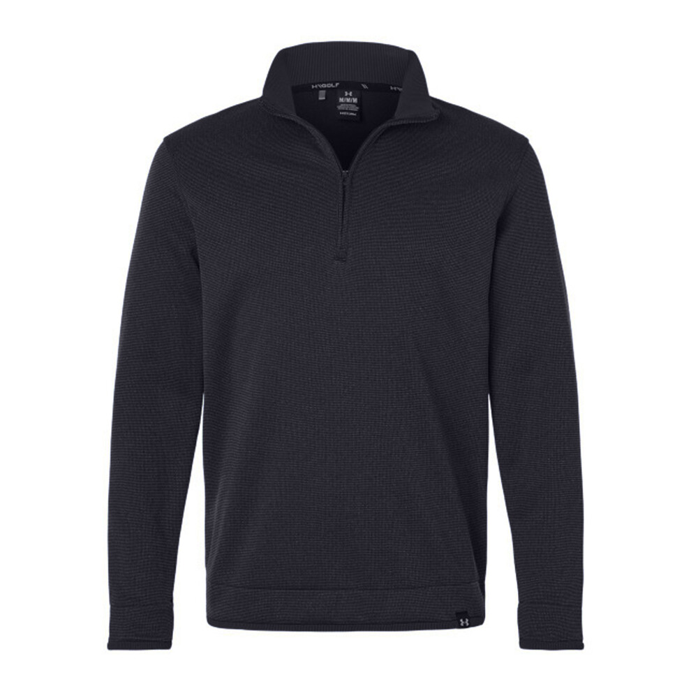 Under Armour (S, ) Mens Quarter Zip Fleece Top Black