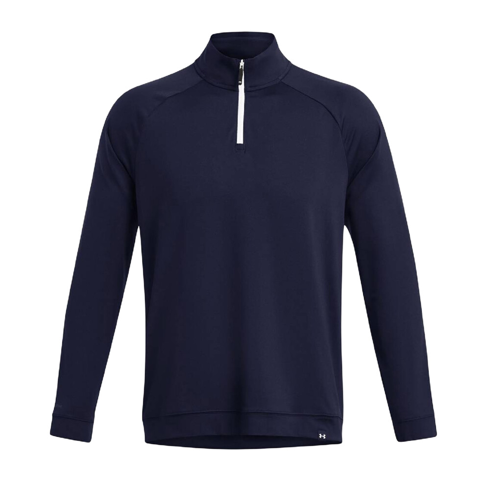 Under Armour (Xxl, Midnight Navy) Mens Quarter Zip Fleece Top Blue,Multicoloured