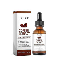 Caffeine Anti-Wrinkle Serum with Collagen & Retinol - Firming Face Serum for Youthful Skin