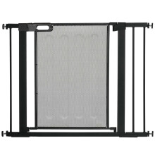 Huisdierveiligheidshek met automatisch dubbel vergrendelingsmechanisme, breedte 75-103 cm, zwart