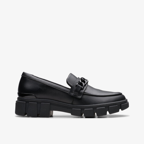Clarks Evyn Walk Youth Black Leather