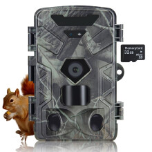 Trail Hunting Camera 50MP 4K 0.3s Trigger Night Vision Infrared Waterproof Reconnaissance for Wildlife