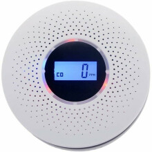 Détecteur de fumée et de monoxyde de carbone 2 en 1 avec écran LCD, installation facile, double détection