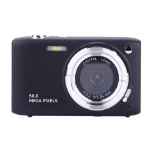 Appareil photo numérique compact 64 Go, écran LCD 2,88 pouces, zoom 16x, modèle d'entrée de gamme pour étudiants, noir