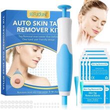 Kit 2 en 1 pour l'élimination des acrochordons, stylo exfoliant pour le visage, le cou, les doigts et le corps, utilisation à domicile en to