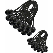 Lot de 30 tendeurs élastiques pour bâches, rideaux de tentes de camping, cordons extensibles résistants