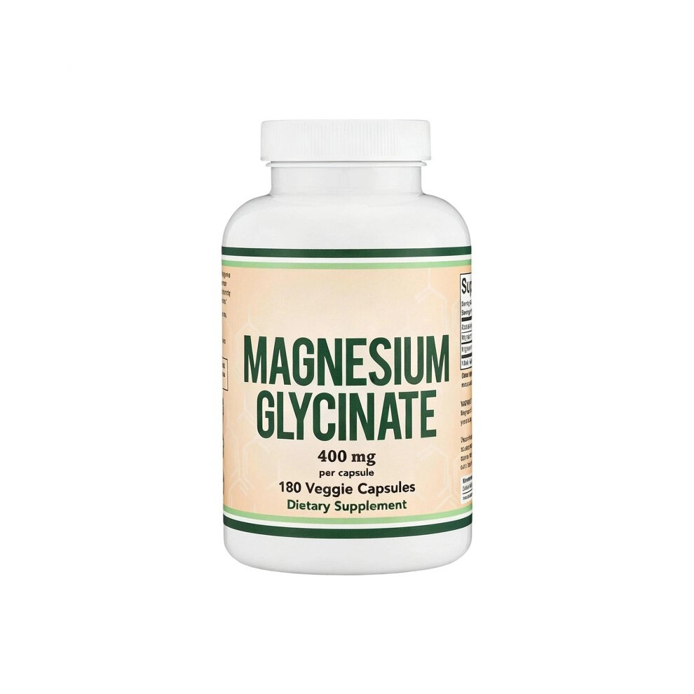 Double Wood Supplements Magnesium Glycinate 400Mg, 180 Capsules, Sleep Muscle
