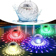 Schwimmende Solar-Poolleuchte, Farbwechsel, IP65 wasserdicht, dekorative Kugel für Teich, Garten und Wasserspiele