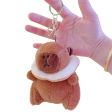 Kapibala rugzakhanger, kleine accessoires, pluche Kapibala waterdolfijn, sleutelhanger