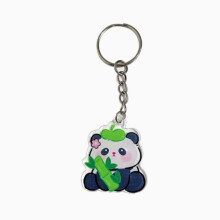 Cartoon-Panda-Schlüsselanhänger, niedlicher Anhänger für Schülertaschen, Acryl-Accessoires, kleines Geschenk-Accessoire