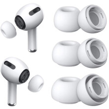Vervangende oordopjes voor draadloze in-ear oordopjes, 3 paar siliconen met ruisonderdrukkingsgaatjes, maten S, M en L