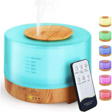 Stille ultrasone luchtbevochtiger met koele mist en aromafunctie voor kantoor, spa en yoga.