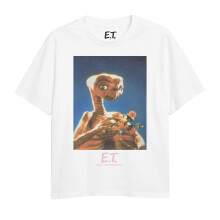 (13 Years, White) E.T. the Extra-Terrestrial Girls With Flowers T-Shirt