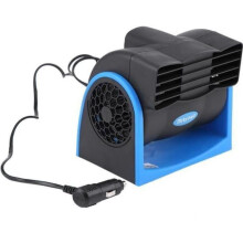 Draagbare auto-luchtkoeler, stil, 2 snelheden, instelbare mini-ventilator voor voertuigen, 12V voor verkoeling en comfort.