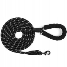 Reflecterende hondenriem van 3 meter dik touw met comfortabele handgreep, duurzame trainings- en wandelriem