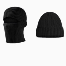 Vaderdagcadeau: Wintermuts van wol, muts van meloenhuid, warme fietsmuts, gebreide muts voor heren, oorbescherming voor buiten, gezicht