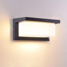 Wandleuchte mit Bewegungsmelder für den Innen- und Außenbereich, modern, wasserdicht (IP65), LED, 18 W, weiß