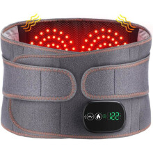 Elektrisches Heizkissen für die Taille, kabelloser beheizbarer Rückengürtel mit 3 Massageprogrammen, schnelles Aufheizen, einstellbarer Komf