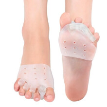 Gel-Zehenspreizer und Hallux-valgus-Korrektor mit Mittelfußpolstern, Vorfußpolsterung beugt Hornhautbildung vor