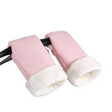 Waterproof Infant Strollers Gloves Providing Thermal-Pink