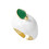 Fashionable Adjustable Fruit Apples Ring Crafted from-White 1
