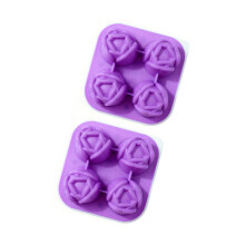 Silicones Tulips Molds for Making Ice Chocolate Soap and-Purple
